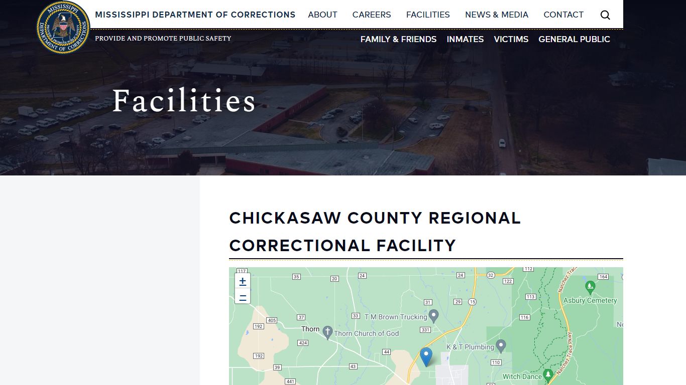 Chickasaw County Regional Correctional Facility | Mississippi ...