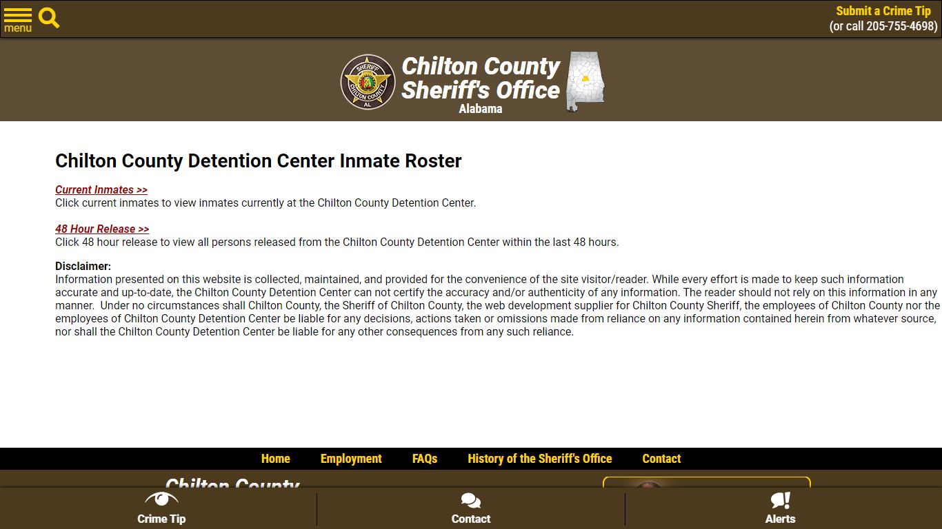 Roster Choose - Chilton County Sheriff's Office