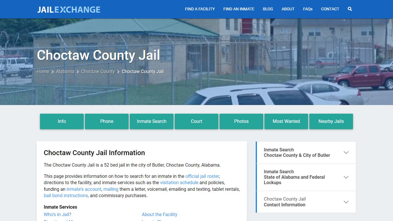 Choctaw County Jail AL | Booking, Visiting, Calls, Phone