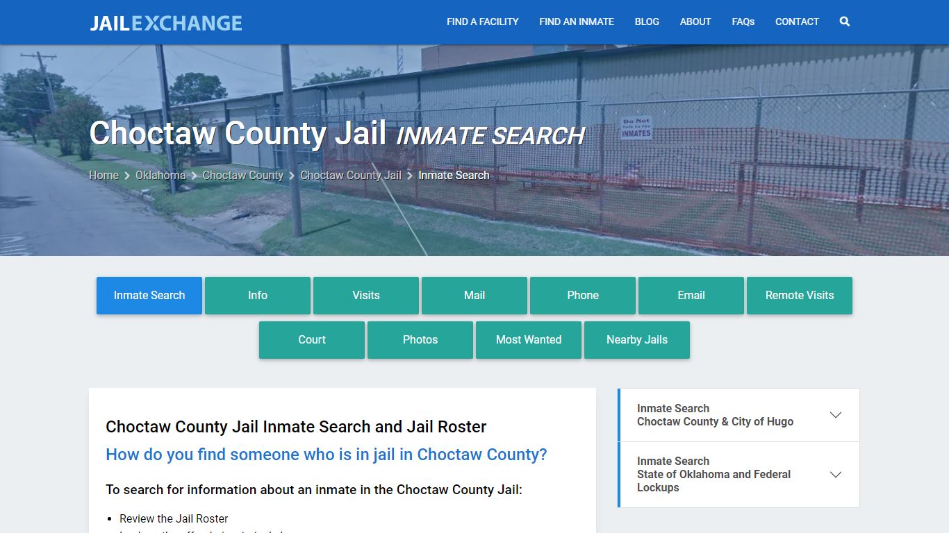 Inmate Search: Roster & Mugshots - Choctaw County Jail, OK