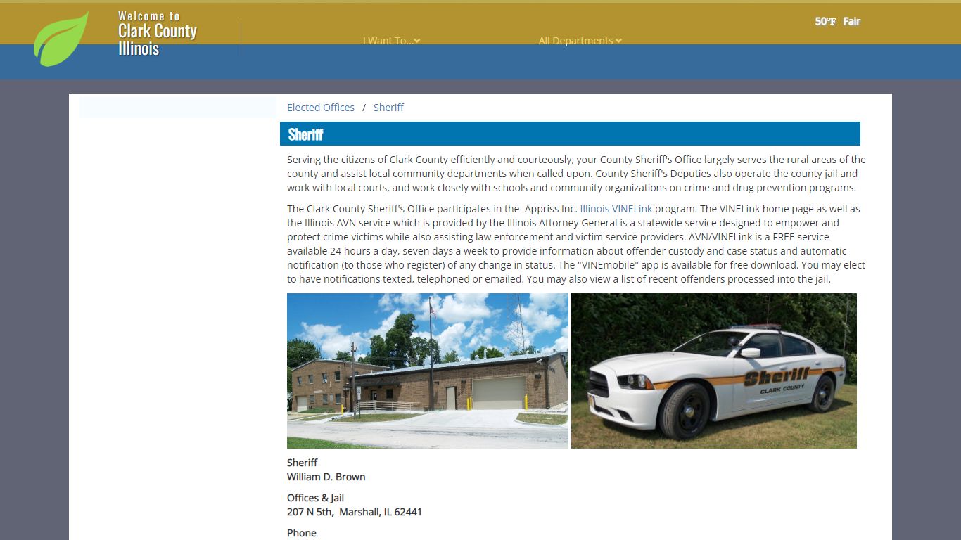 The Official Website of Clark County, IL - Sheriff