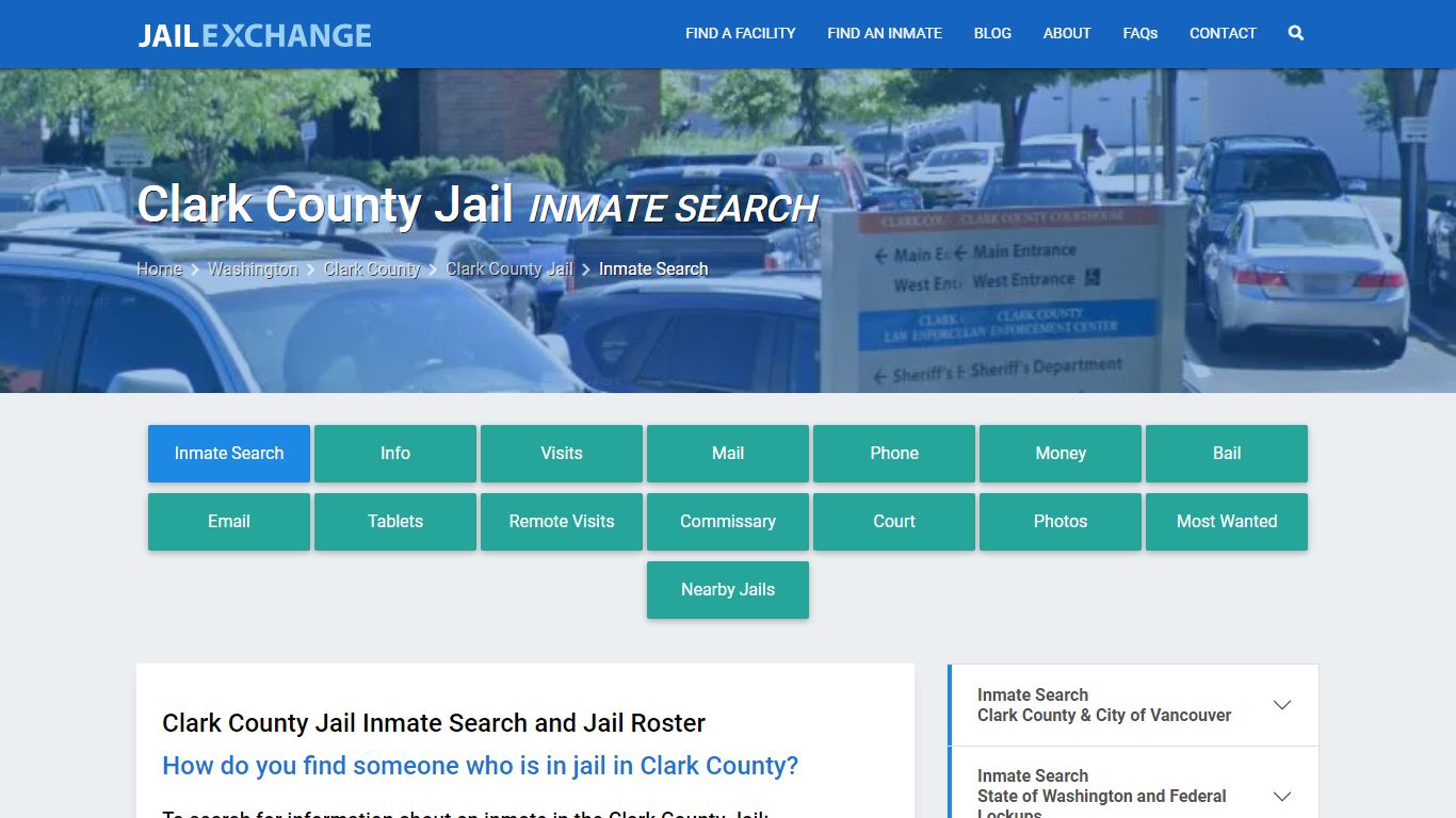 Inmate Search: Roster & Mugshots - Clark County Jail, WA