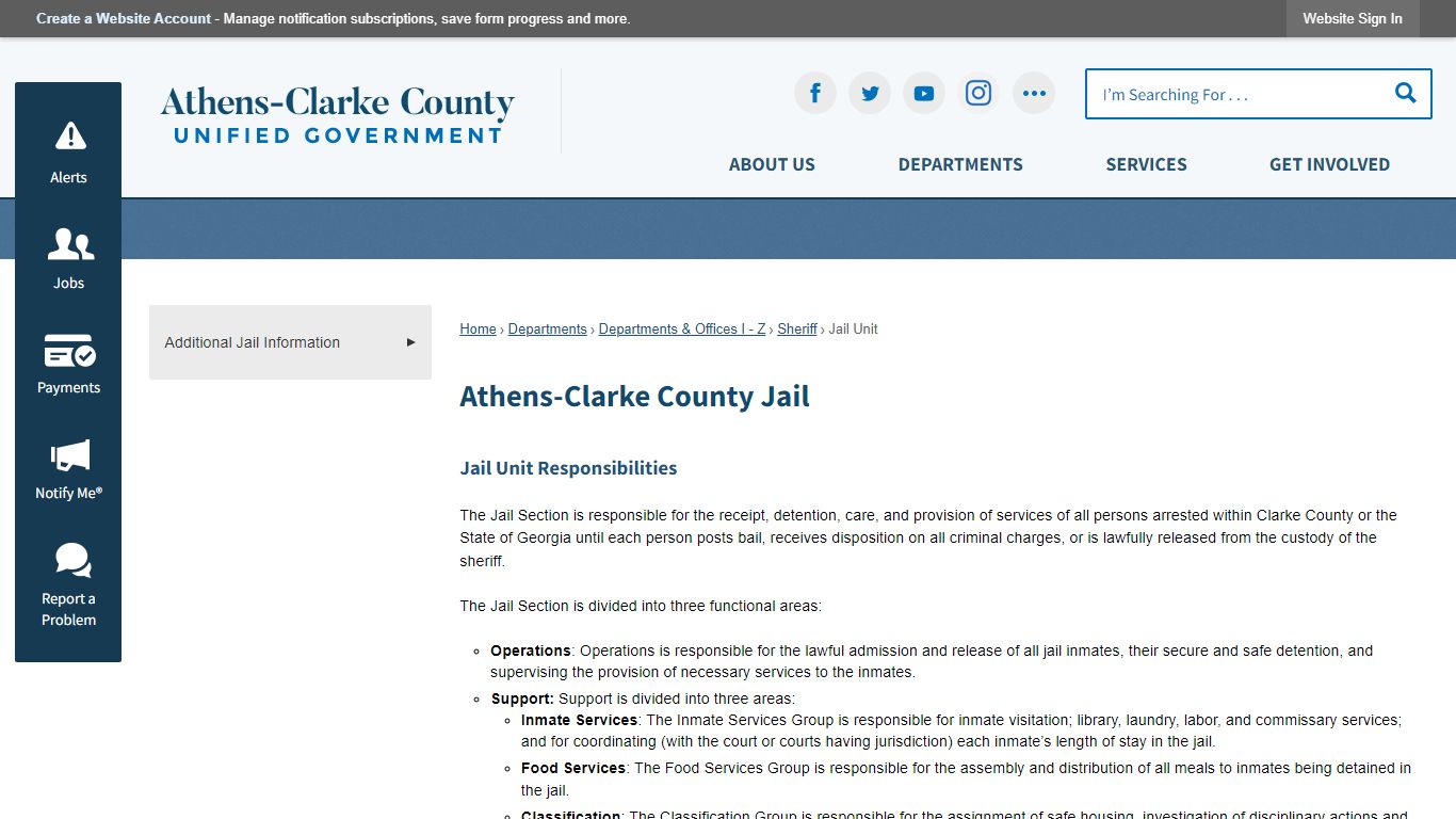 Athens-Clarke County Jail | Athens-Clarke County, GA - ACCGov