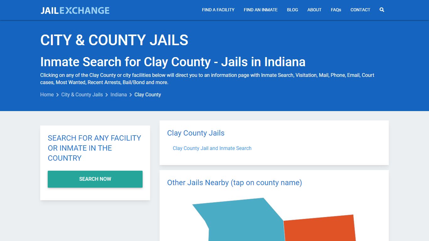 Inmate Search for Clay County | Jails in Indiana - Jail Exchange