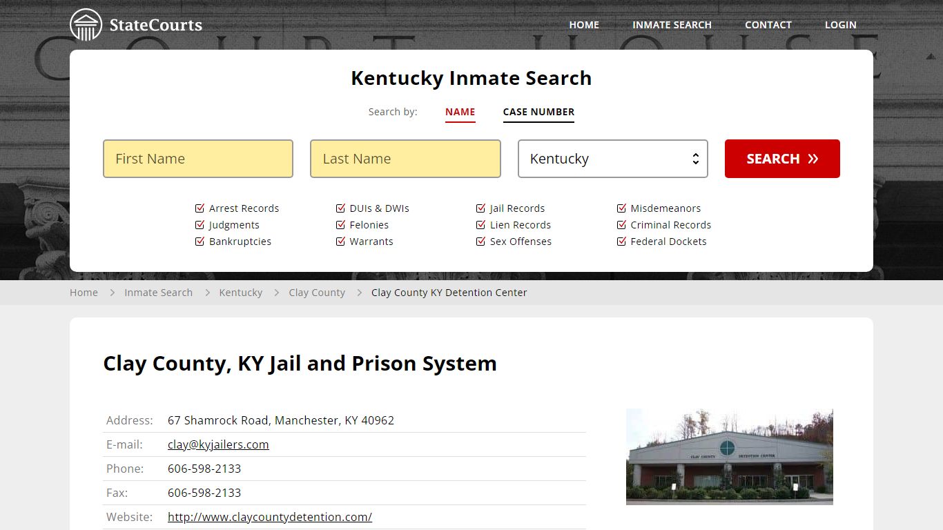 Clay County KY Detention Center Inmate Records Search, Kentucky ...