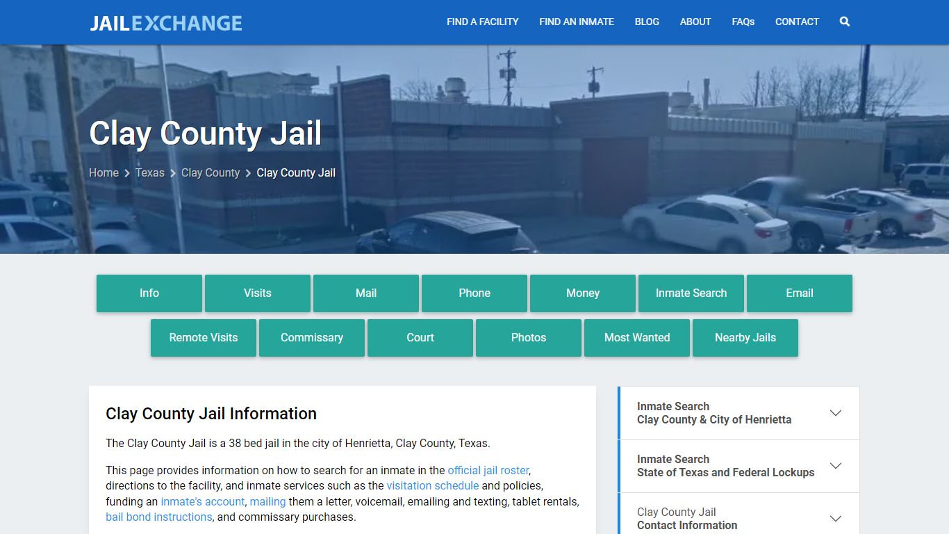 Clay County Jail, TX Inmate Search, Information