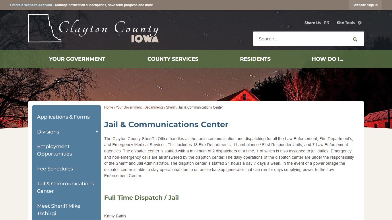 Jail & Communications Center | Clayton County, IA