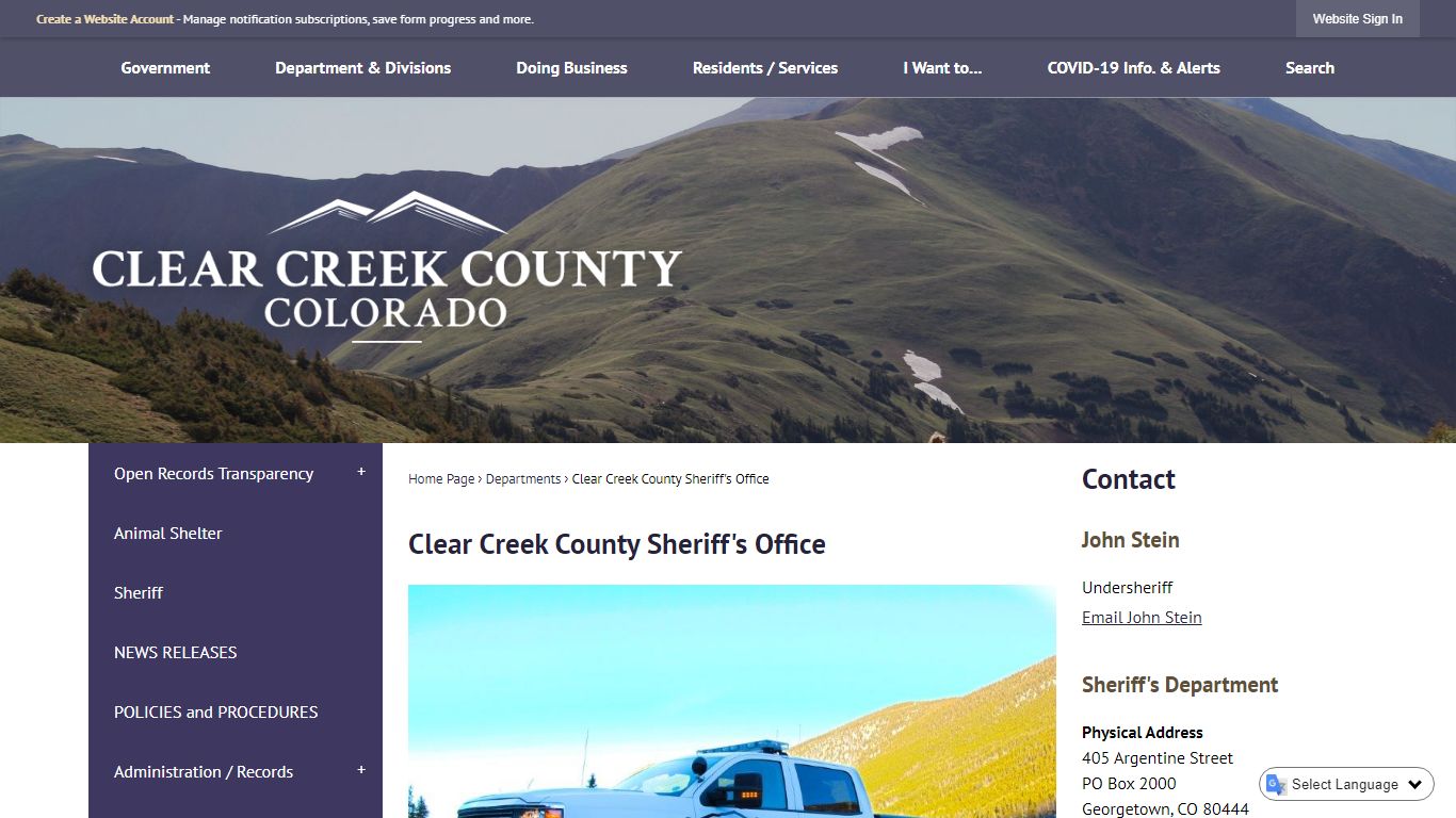 Clear Creek County Sheriff's Office
