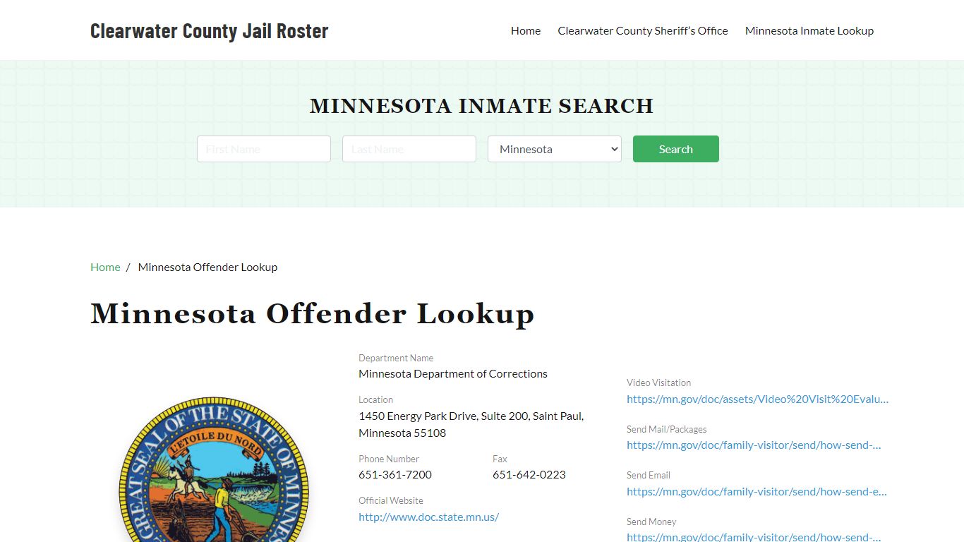 Minnesota Inmate Search, Jail Rosters