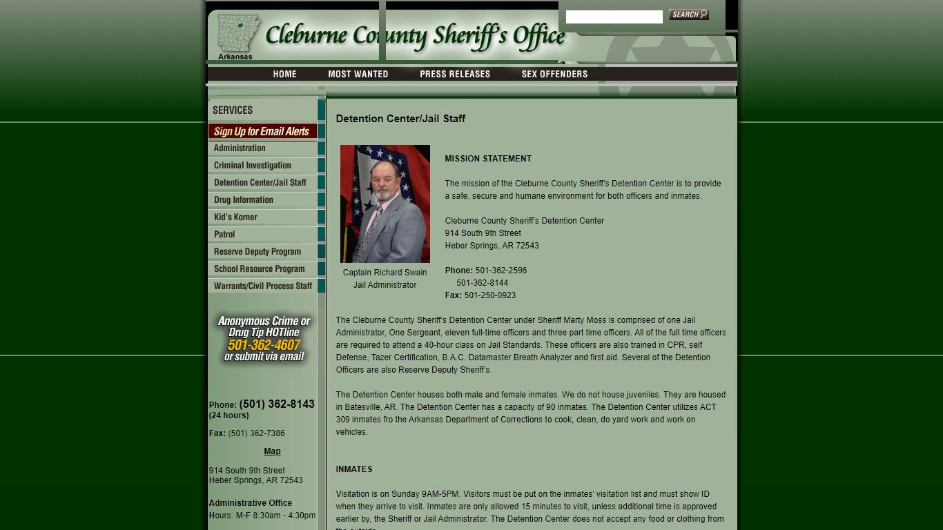 Detention Center/Jail Staff - Cleburne County Sheriff's Office