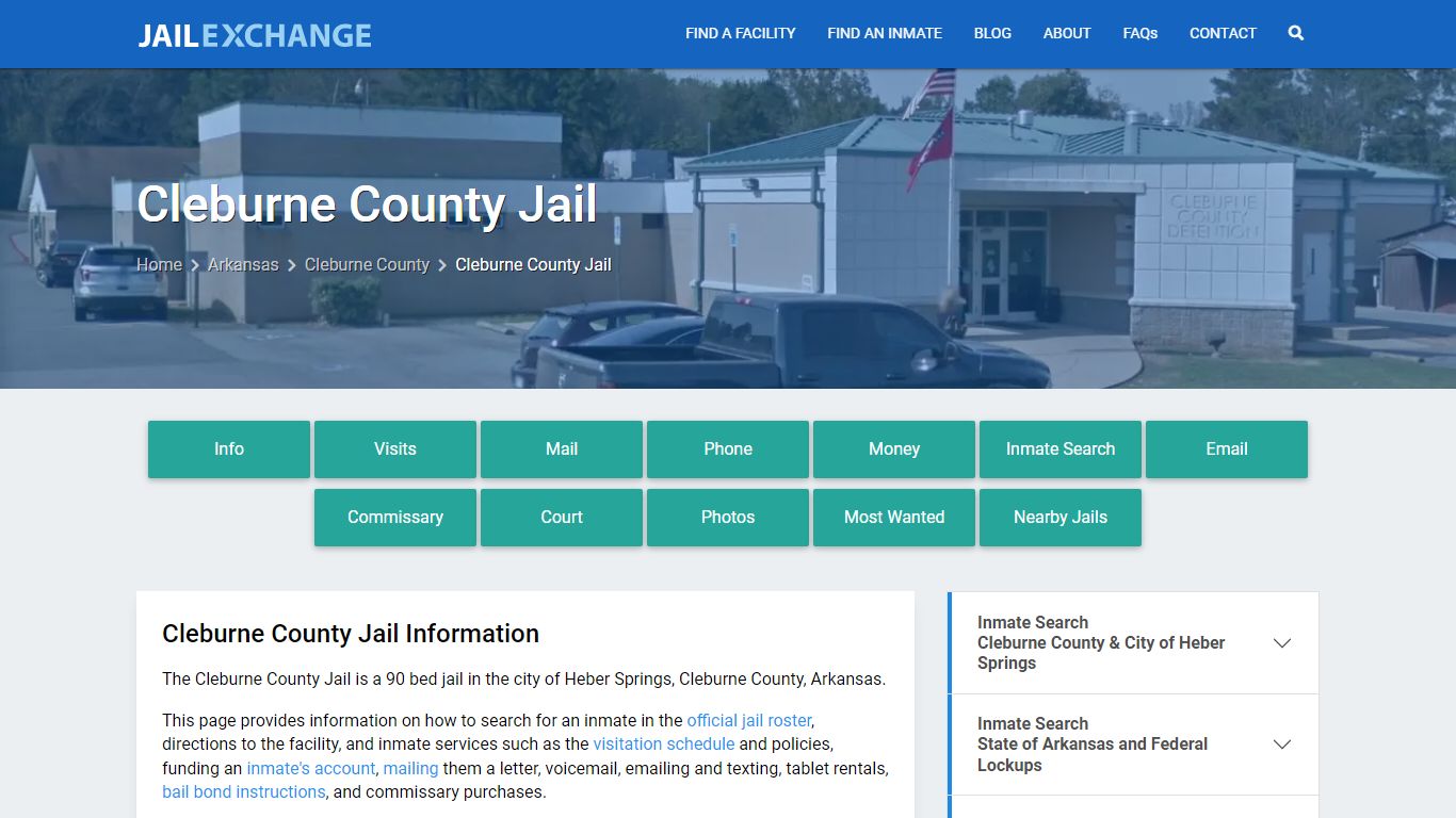 Cleburne County Jail, AR Inmate Search, Information
