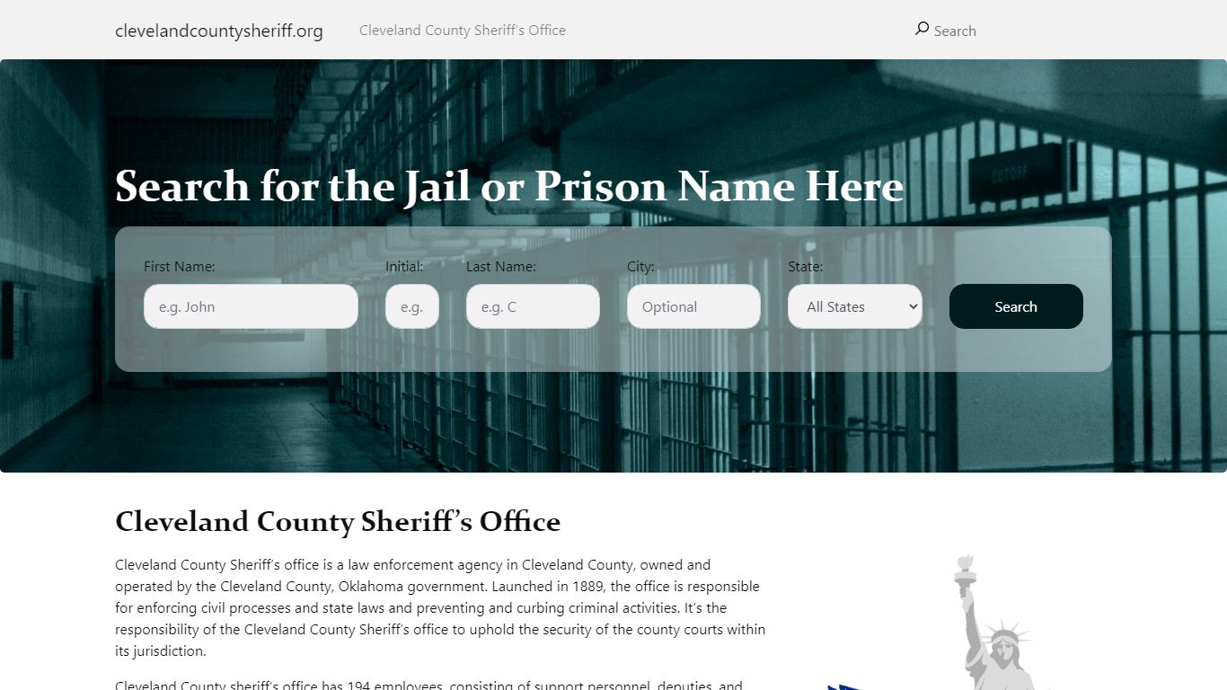About Cleveland County Sheriff’s Office and Detention Center, OK