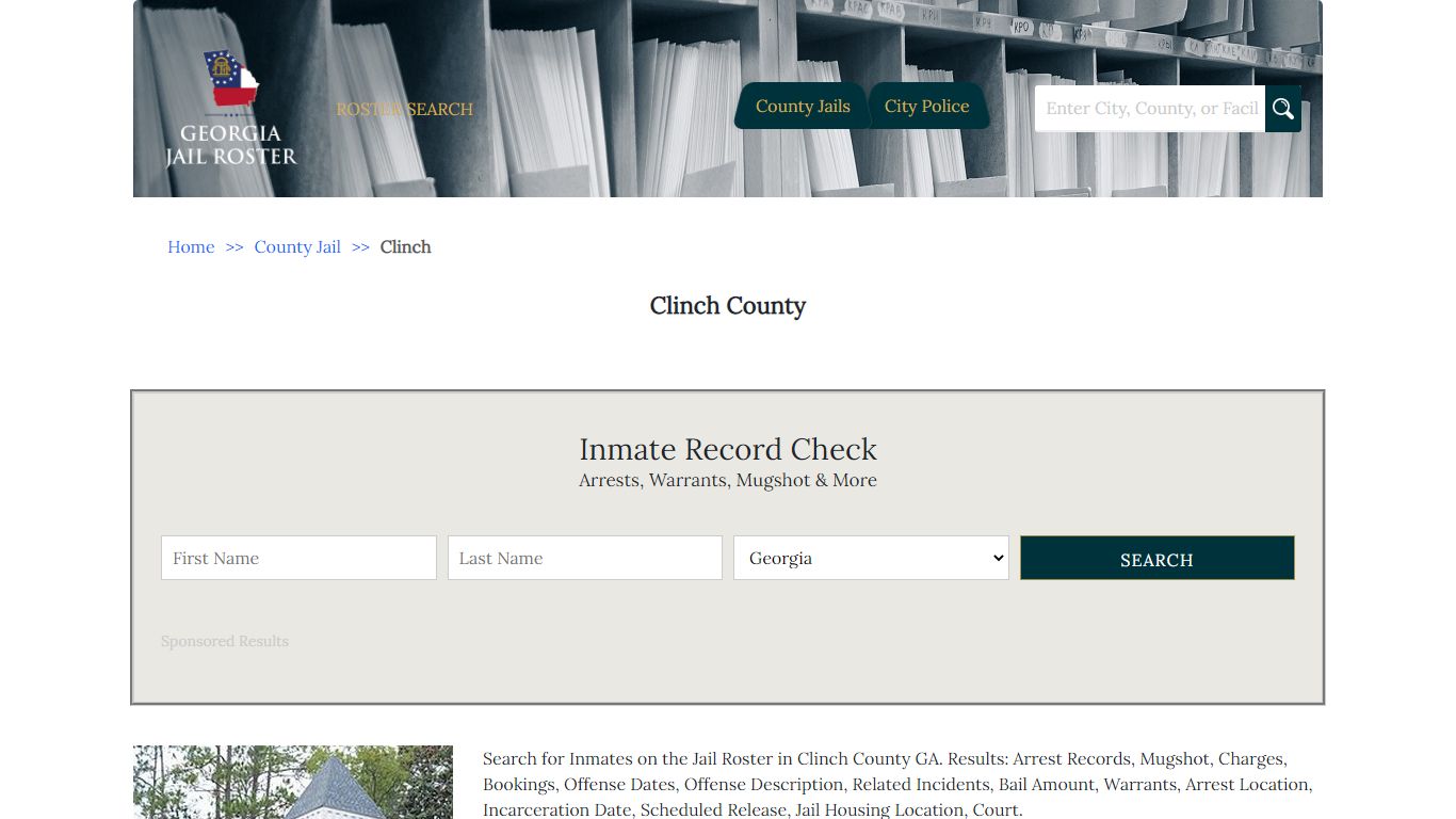 Clinch County | Georgia Jail Inmate Search