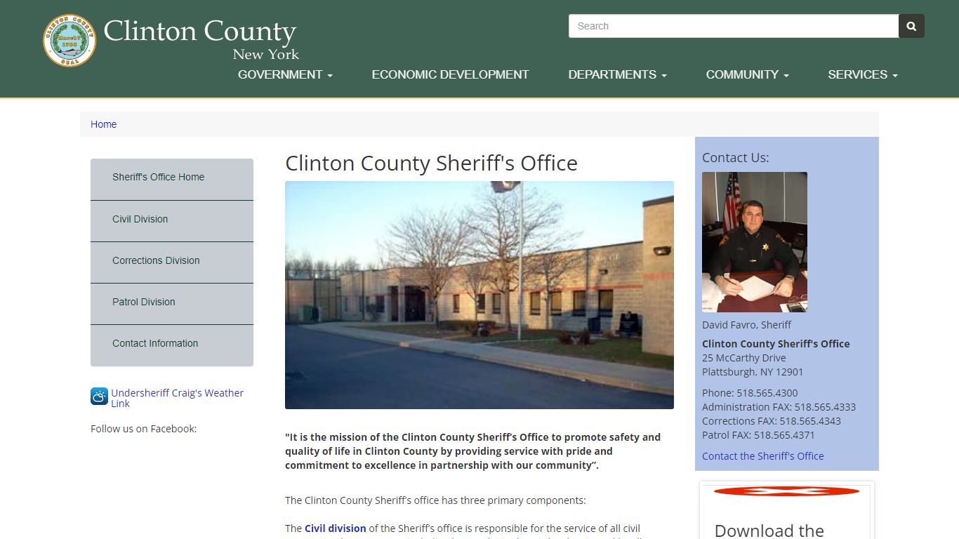 Clinton County Sheriff's Office | Clinton County New York