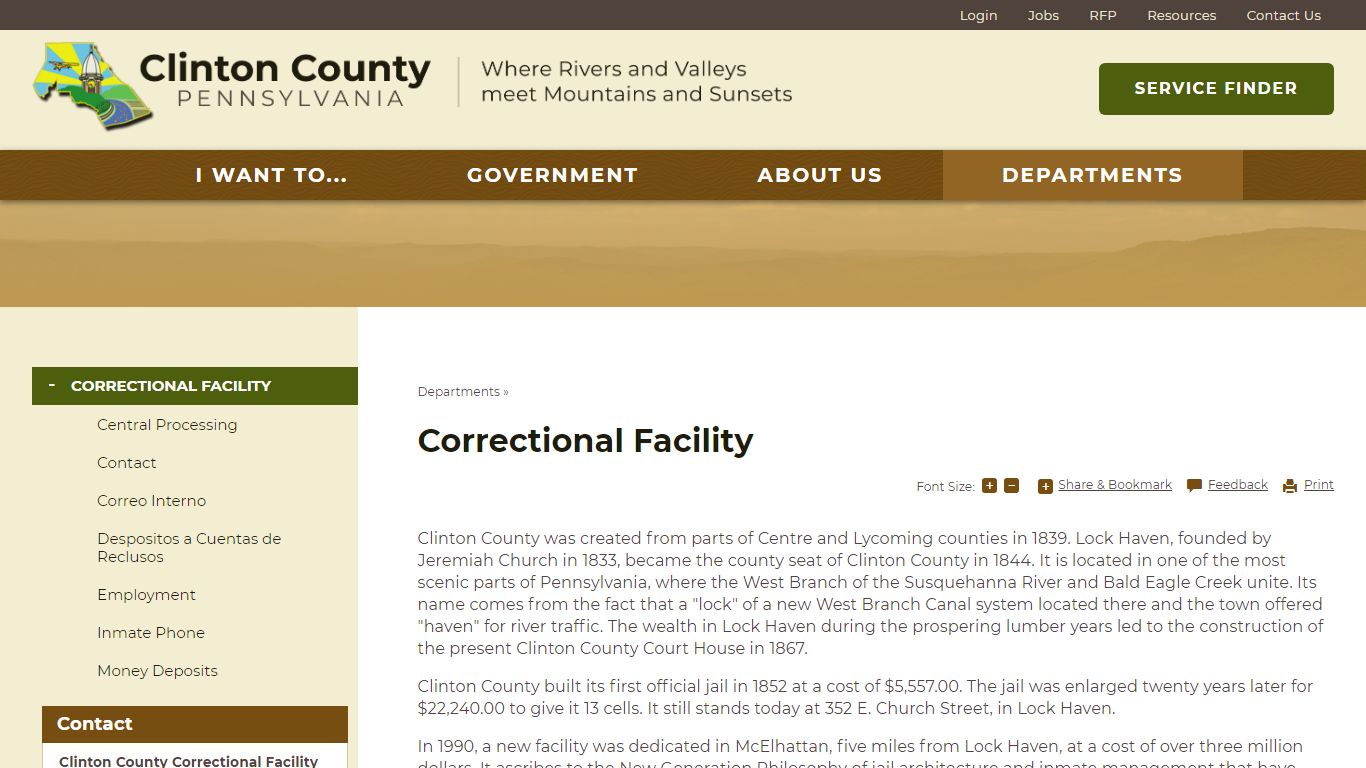 Correctional Facility | Clinton County, PA