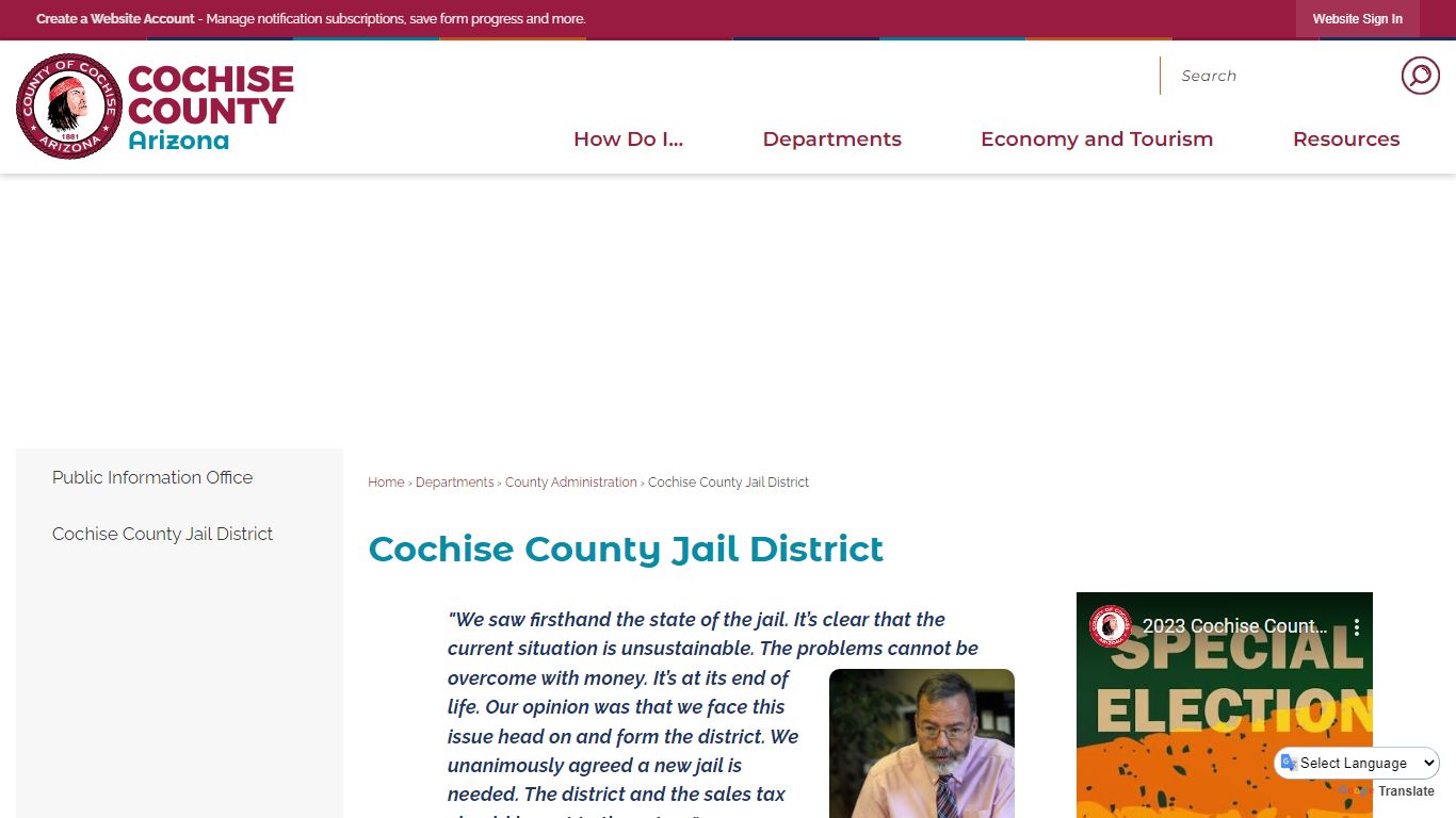 Cochise County Jail District | Cochise County, AZ - Arizona