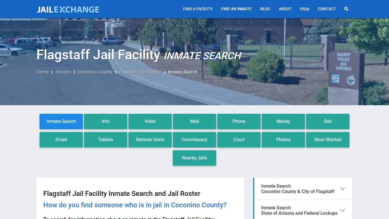 Inmate Search: Roster & Mugshots - Flagstaff Jail Facility, AZ