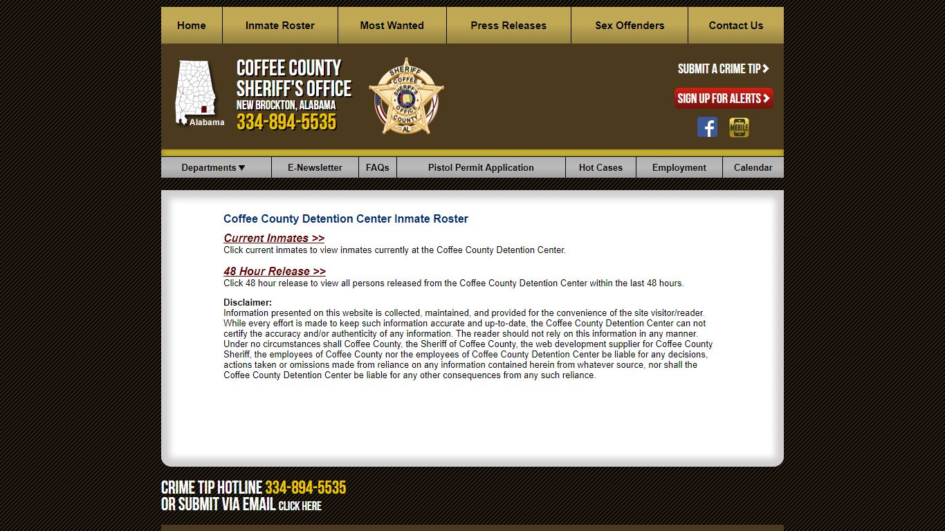 Roster Choose - Coffee County Sheriff AL