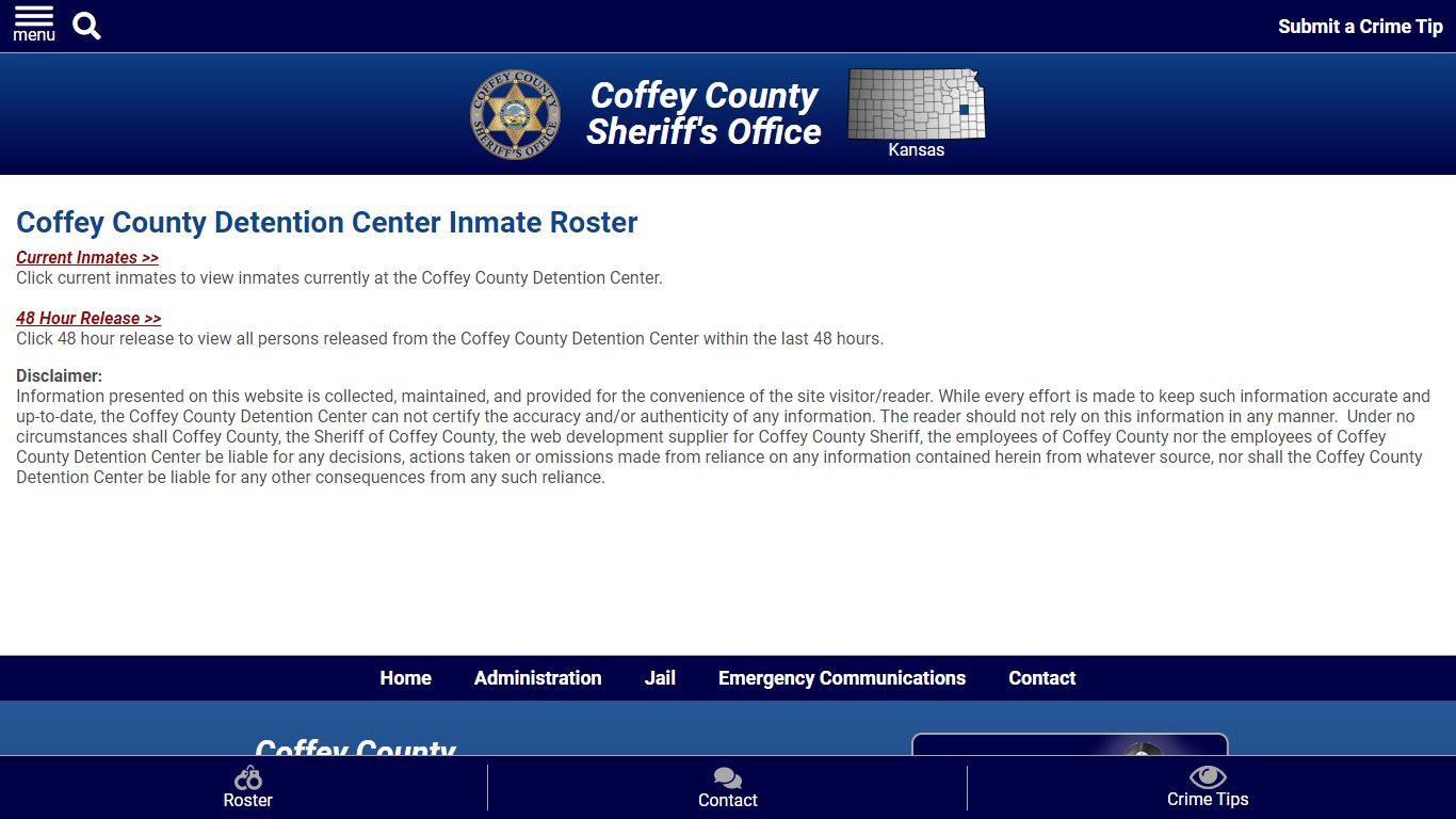 Roster Choose - Coffey County Sheriff's Office | Kansas