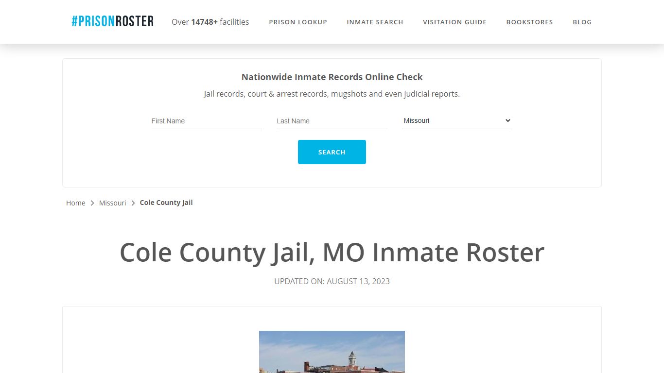 Cole County Jail, MO Inmate Roster - Prisonroster