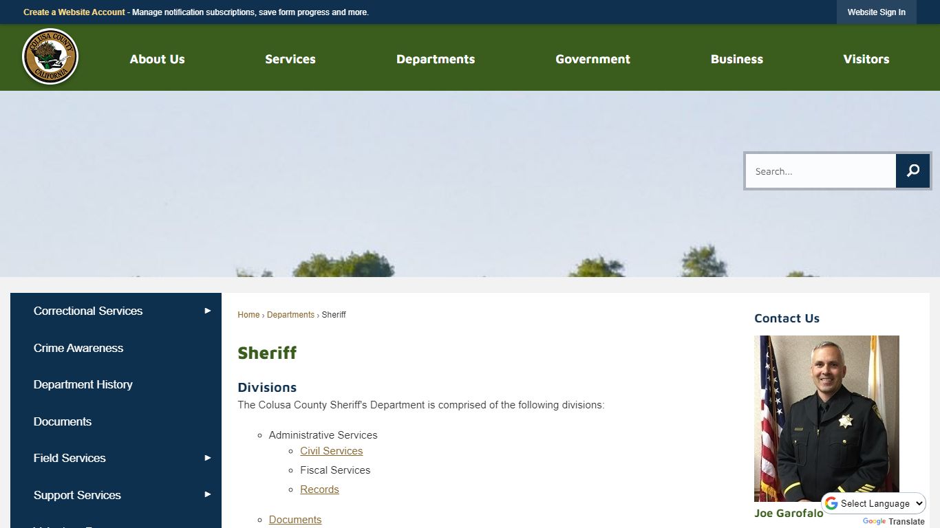 Sheriff | Colusa County, CA - Official Website