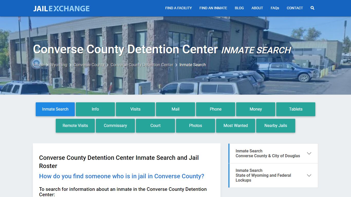 Converse County Detention Center Inmate Search - Jail Exchange