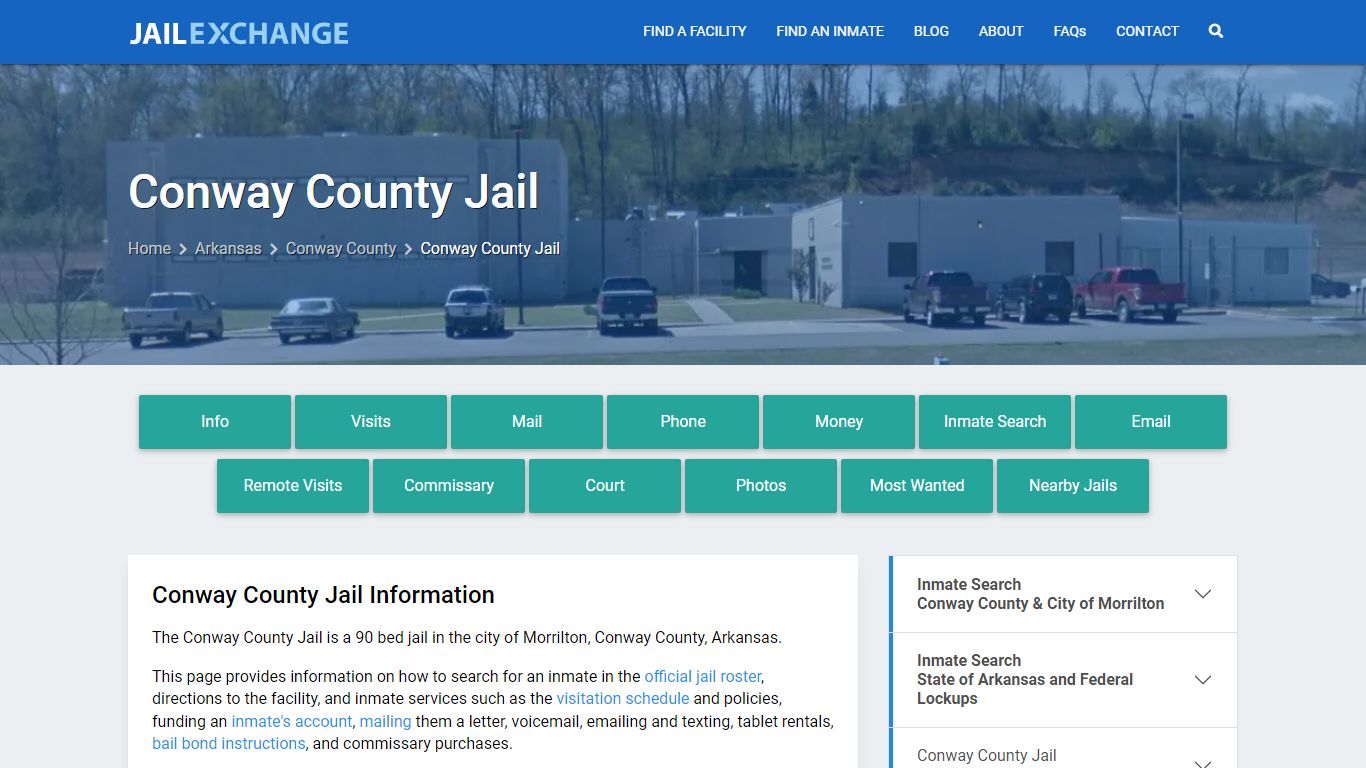 Conway County Jail, AR Inmate Search, Information
