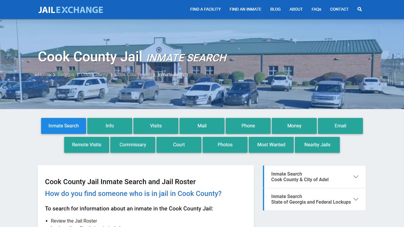 Inmate Search: Roster & Mugshots - Cook County Jail, GA
