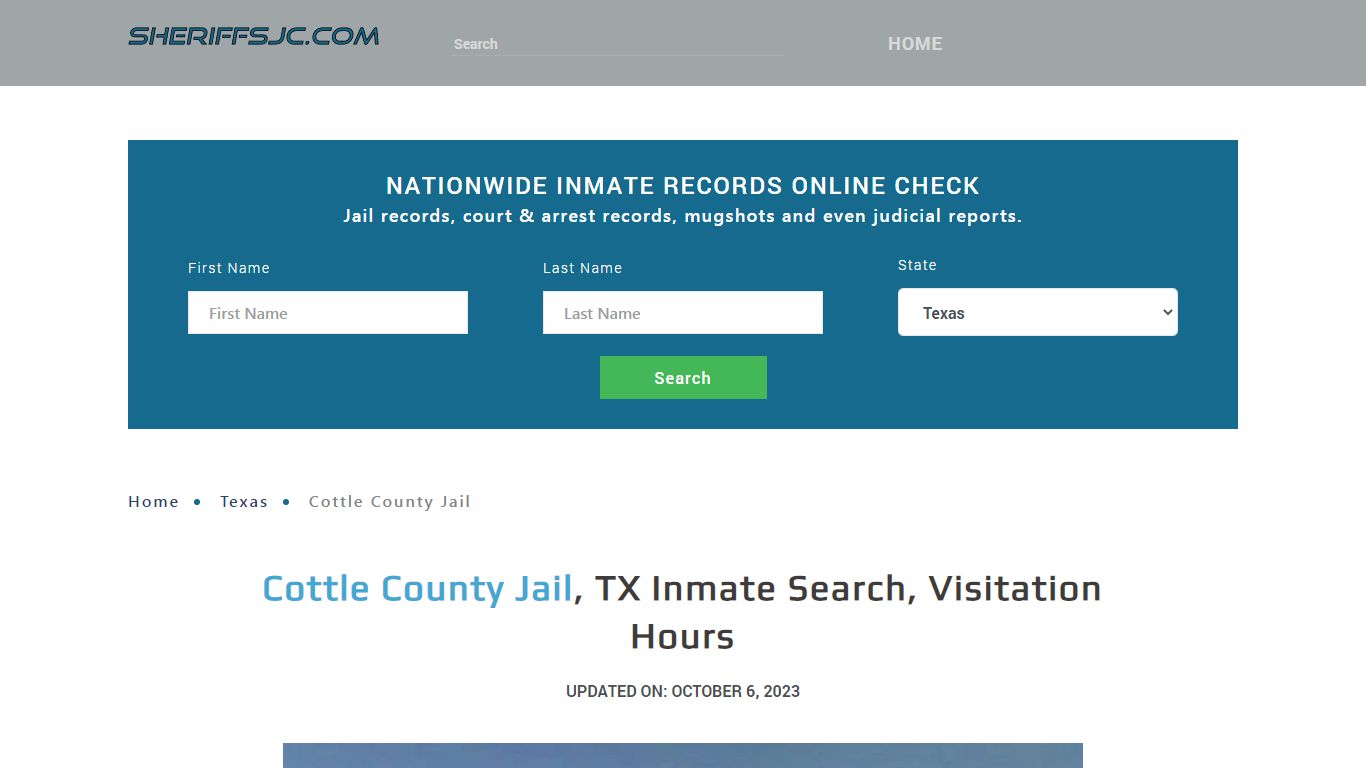 Cottle County Jail, TX Inmate Search, Visitation Hours