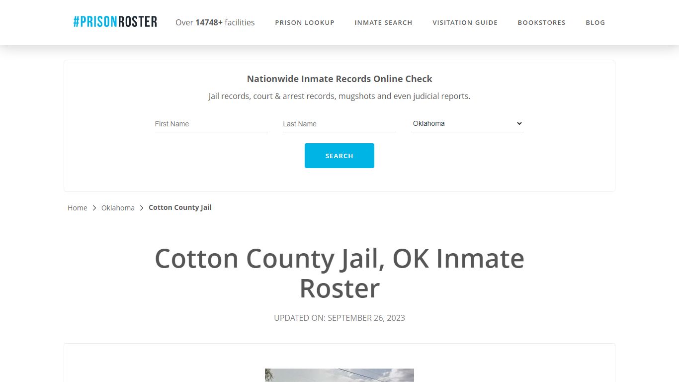 Cotton County Jail, OK Inmate Roster - Prisonroster