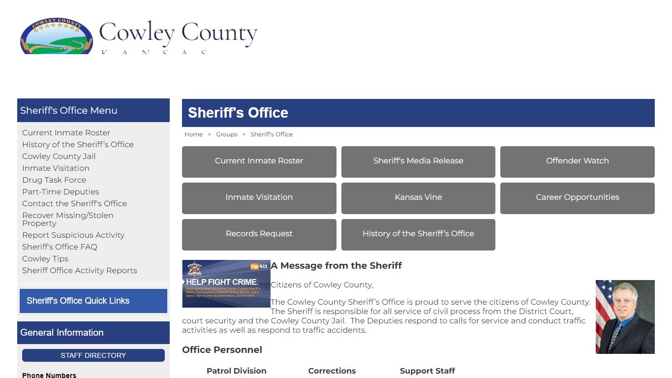 Cowley County, Kansas - Sheriff's Office