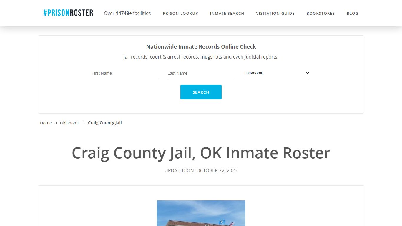 Craig County Jail, OK Inmate Roster - Prisonroster