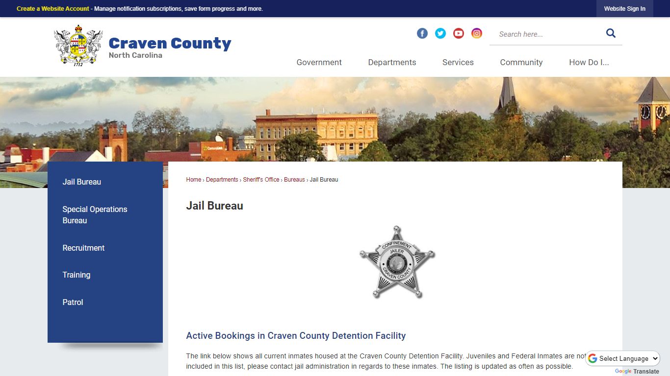 Jail Bureau | Craven County - Craven County, North Carolina