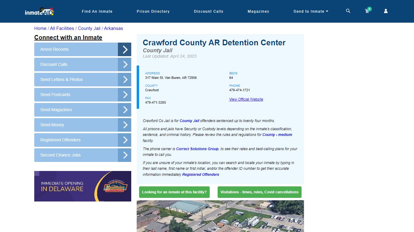 Crawford County AR Detention Center - Inmate Locator - Van Buren, AR