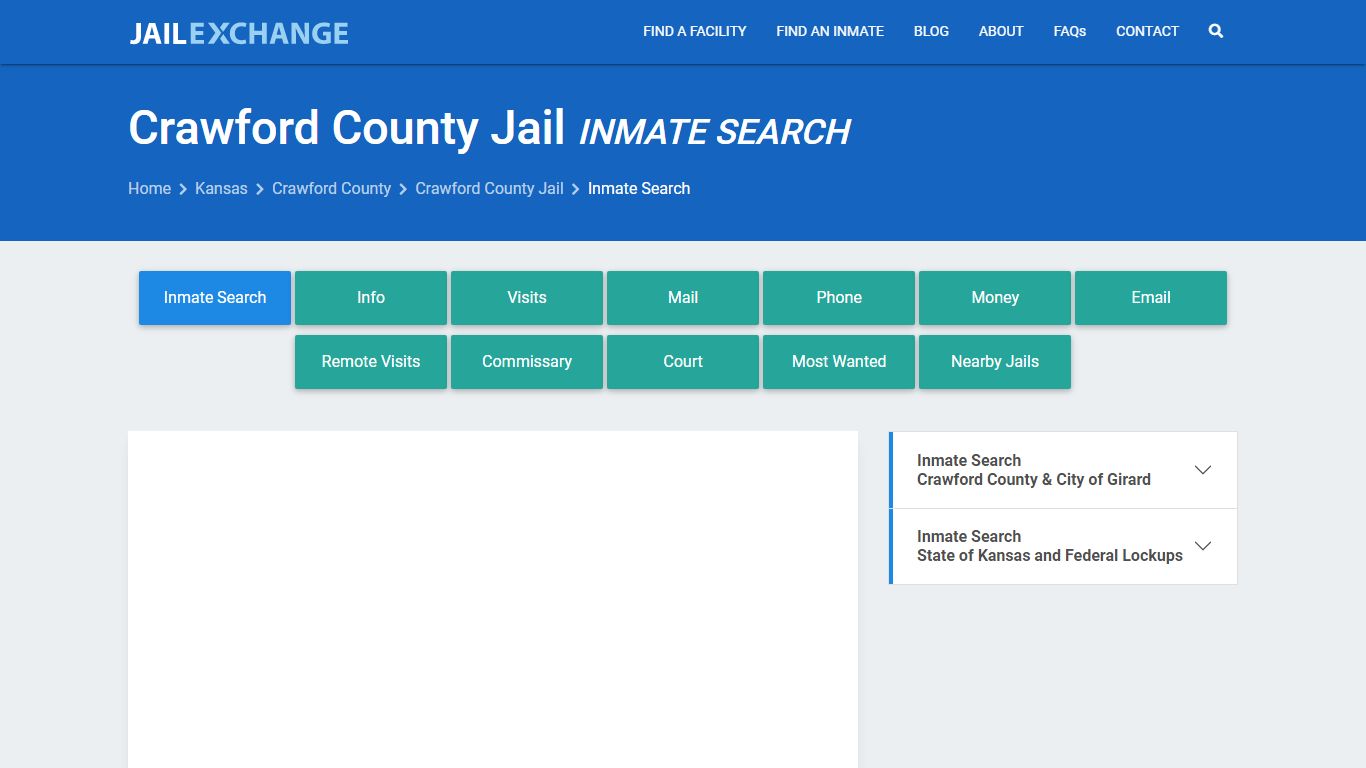 Inmate Search: Roster & Mugshots - Crawford County Jail, KS