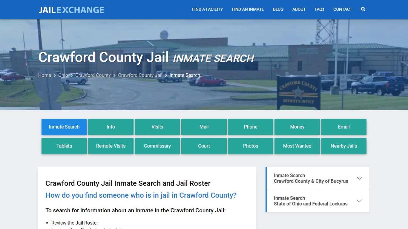 Crawford County Jail Inmate Search - Jail Exchange