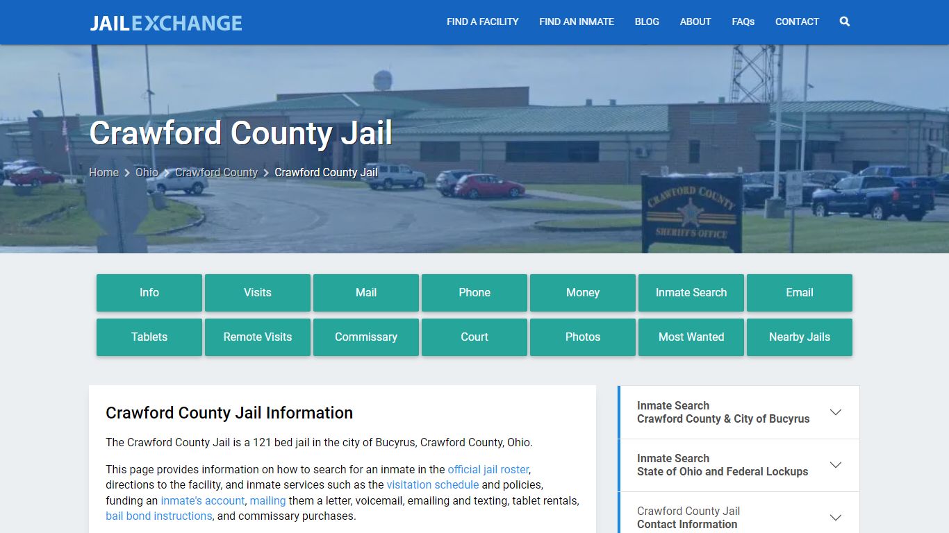 Crawford County Jail, OH Inmate Search, Information