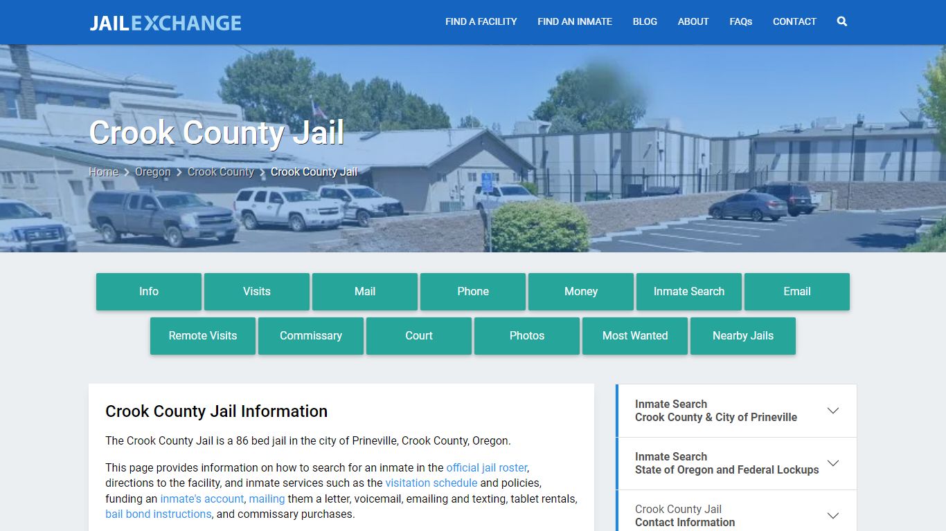 Crook County Jail, OR Inmate Search, Information