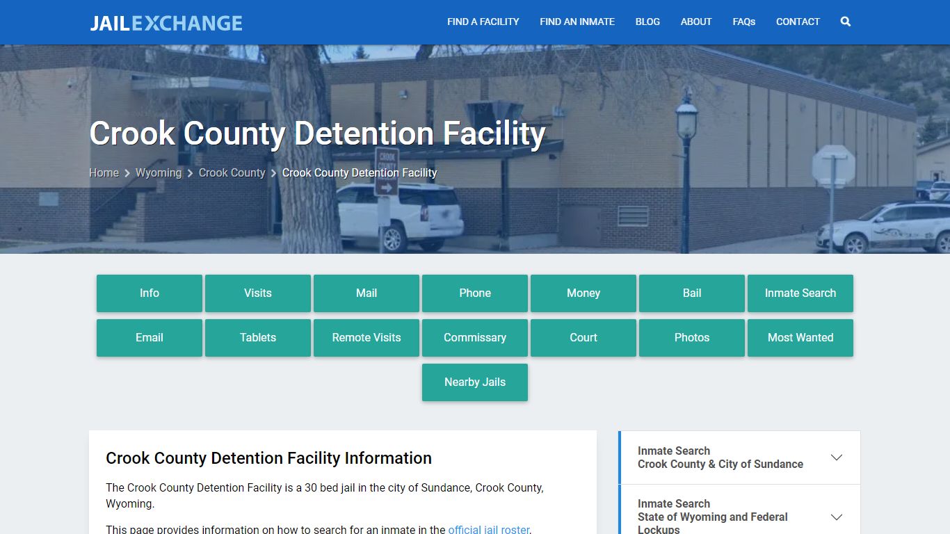 Crook County Detention Facility, WY Inmate Search, Information