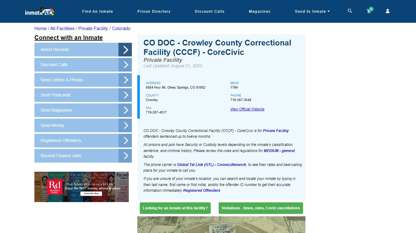 CO DOC - Crowley County Correctional Facility (CCCF) - CoreCivic