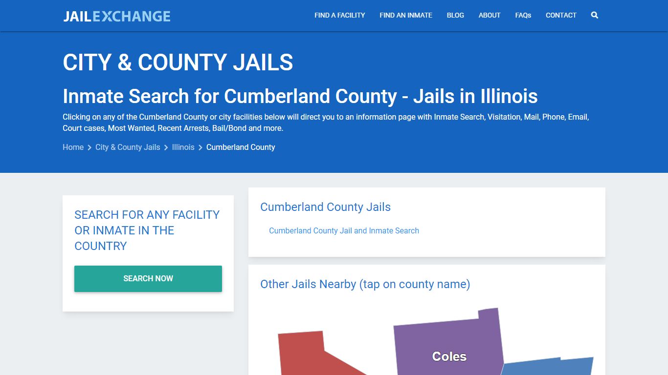 Inmate Search for Cumberland County | Jails in Illinois - Jail Exchange