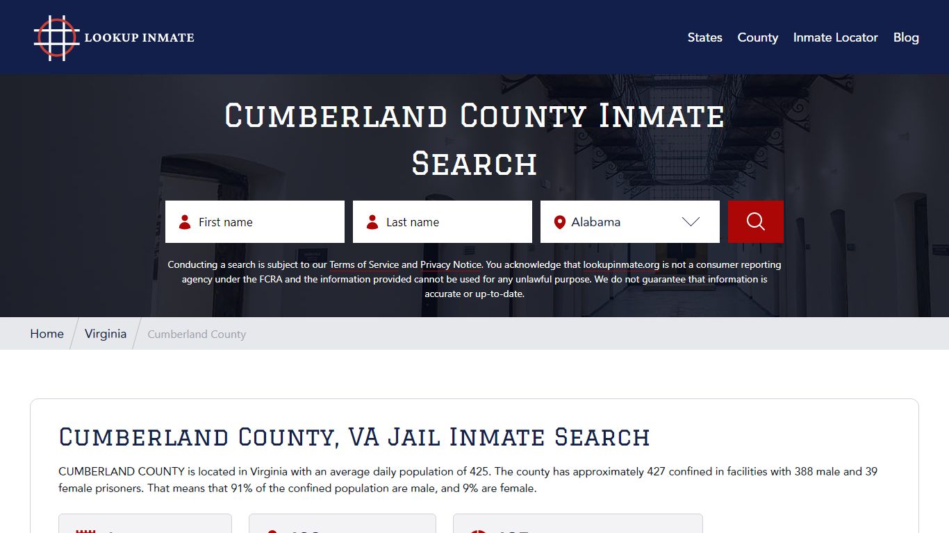Lookup Jail Inmates in Cumberland County - Lookup Inmate