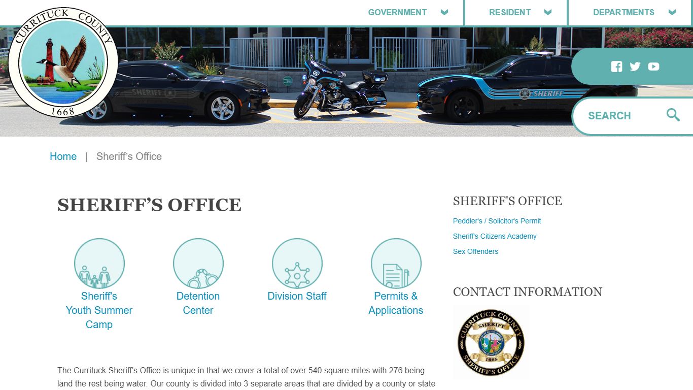 Sheriff’s Office – Currituck County - Currituck County, North Carolina