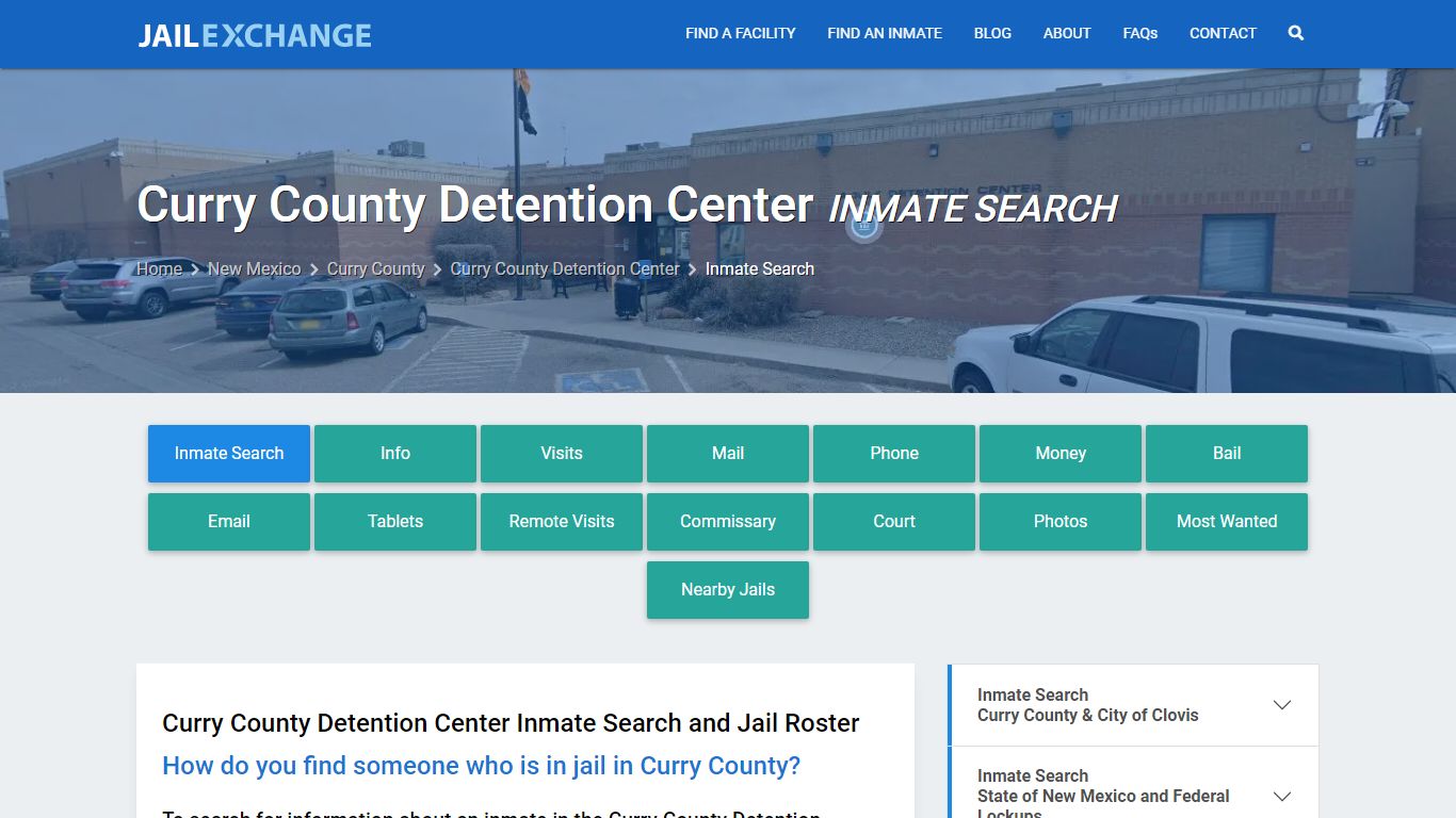 Curry County Detention Center Inmate Search - Jail Exchange