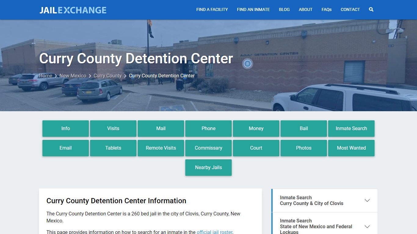 Curry County Detention Center, NM Inmate Search, Information