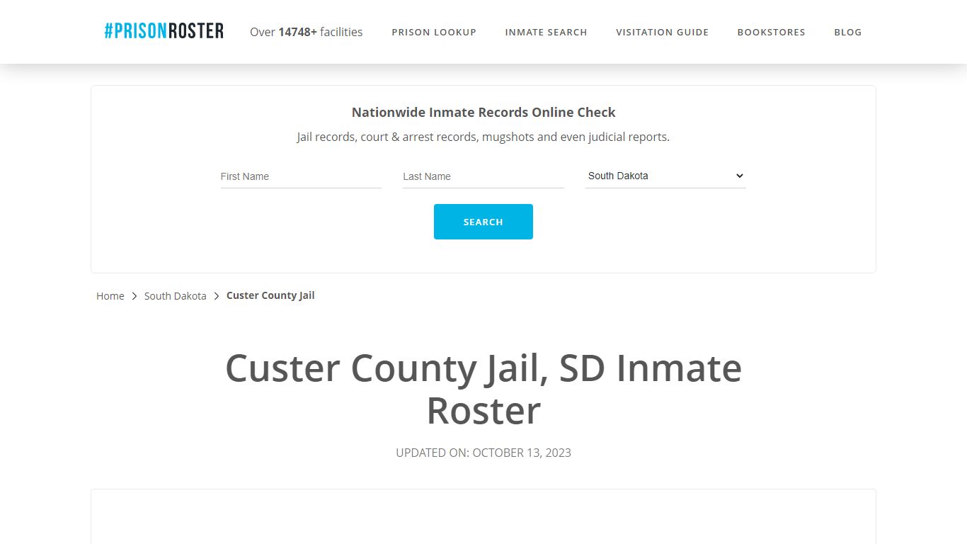 Custer County Jail, SD Inmate Roster - Prisonroster
