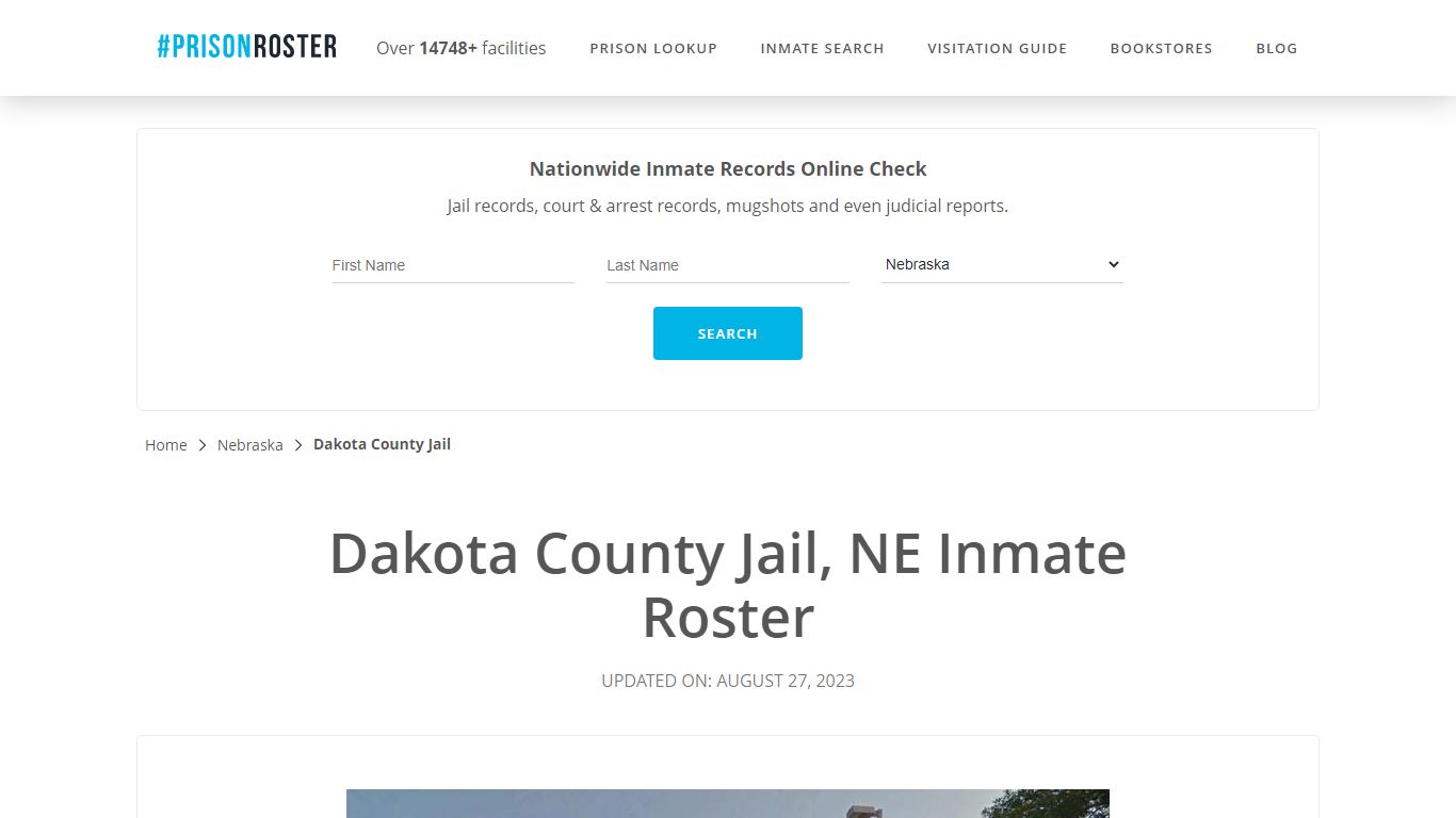 Dakota County Jail, NE Inmate Roster - Prisonroster