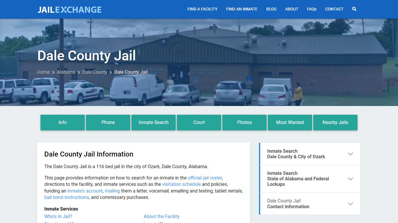 Dale County Jail, AL Inmate Search, Information