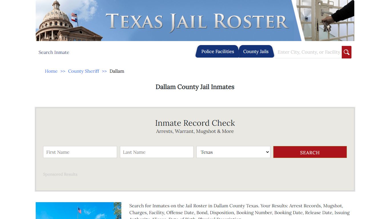 Dallam County Jail Inmates | Jail Roster Search