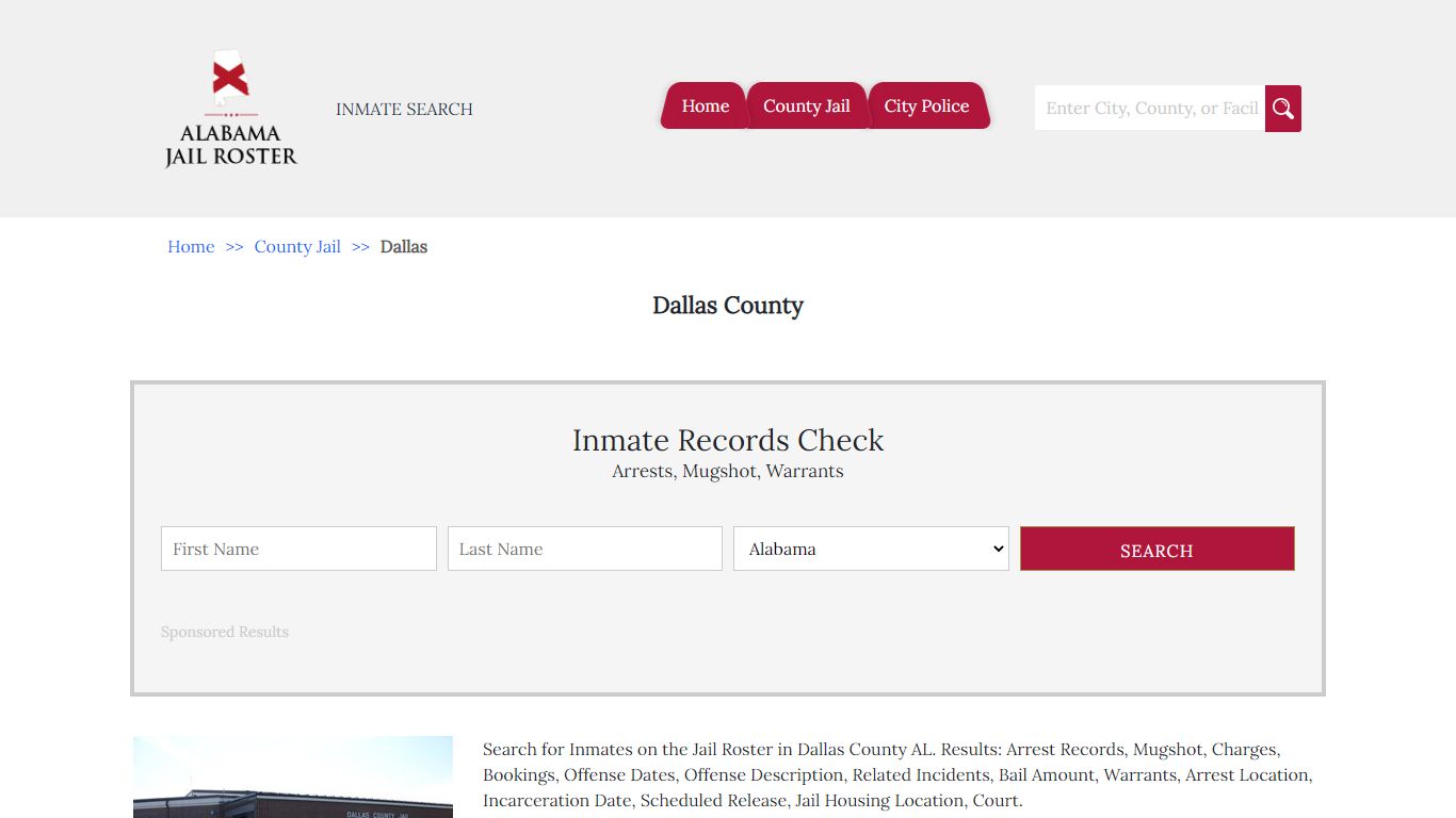 Dallas County | Alabama Jail Inmate Search